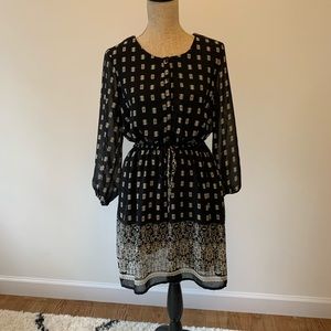 Black Patterned Dress